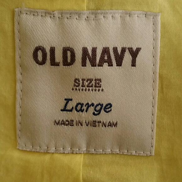 Old Navy All Cotton Yellow Jacket. L - Picture 5 of 7